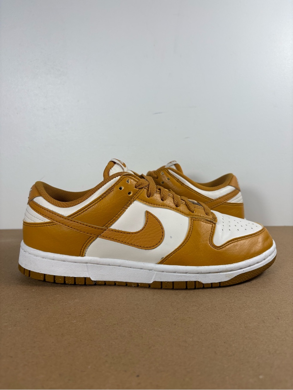 Nike Dunk Low Next Nature Phantom Gold Suede Women’s 8 DN1431-001 (A2) - Picture 3 of 8